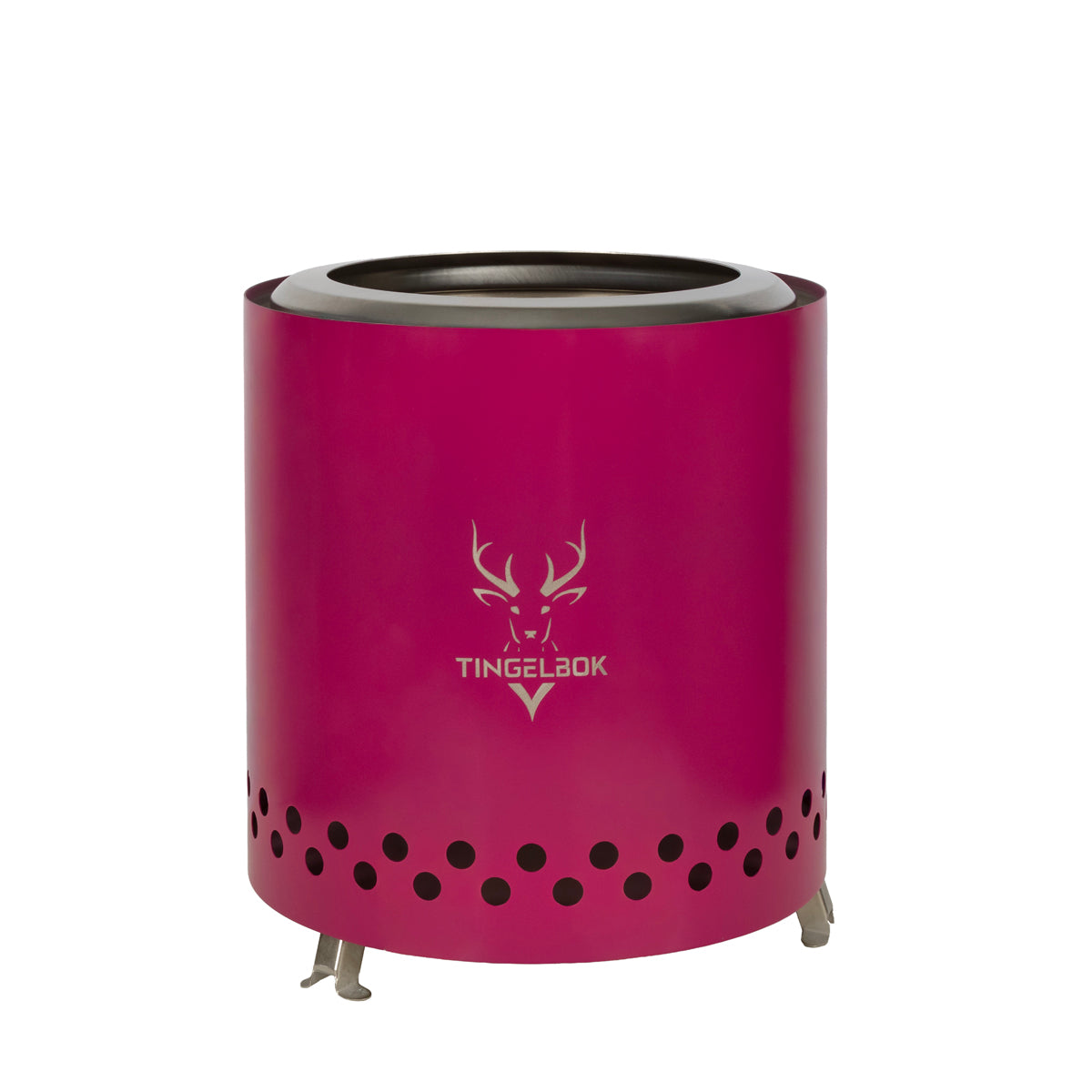 Rookloze vuurkorf – inclusief starterkit – ideaal Vaderdag cadeau – Tingelbok Ember Pink