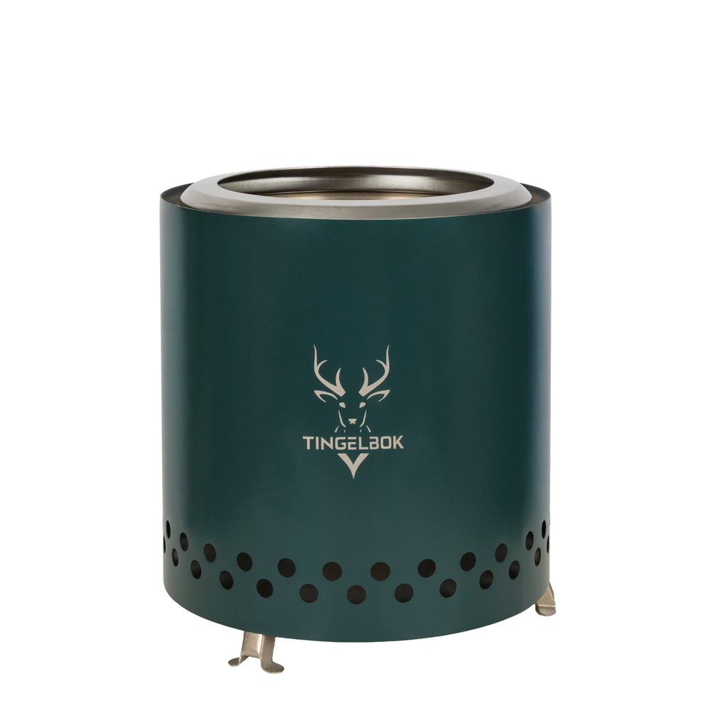Rookloze vuurkorf – inclusief starterkit – ideaal Vaderdag cadeau – Tingelbok Ember Green