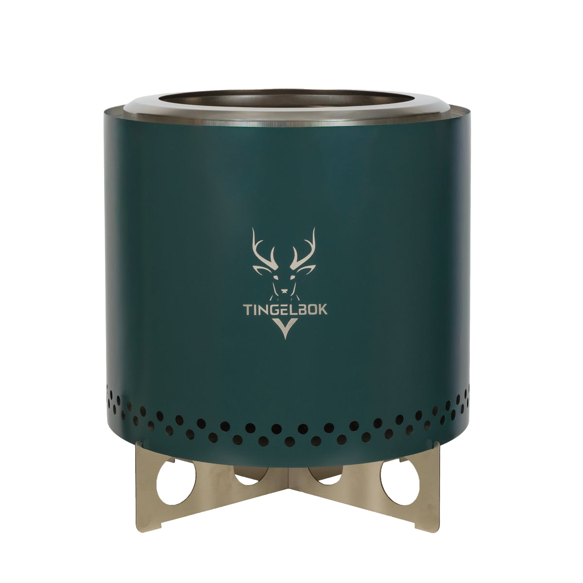 Rookloze vuurkorf - medium design fire pit -  inclusief starterkit - ideaal Vaderdag cadeau - Tingelbok Flame