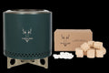 Rookloze vuurkorf - medium design fire pit -  inclusief starterkit - ideaal Vaderdag cadeau - Tingelbok Flame