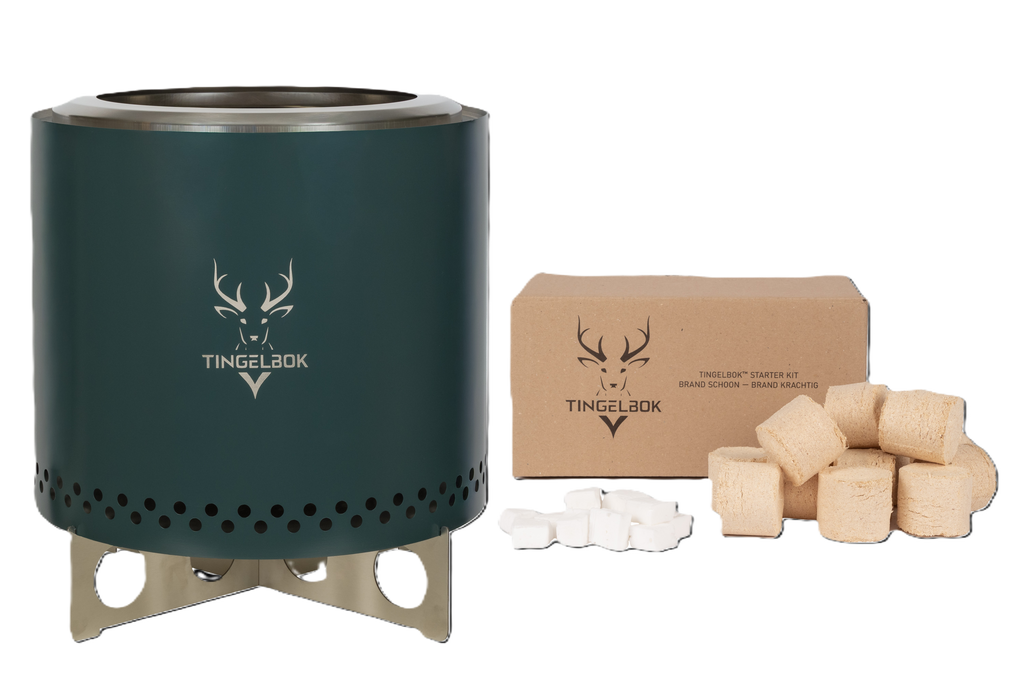 Tingelbok® Flame 38cm – rookloze vuurkorf met starterkit