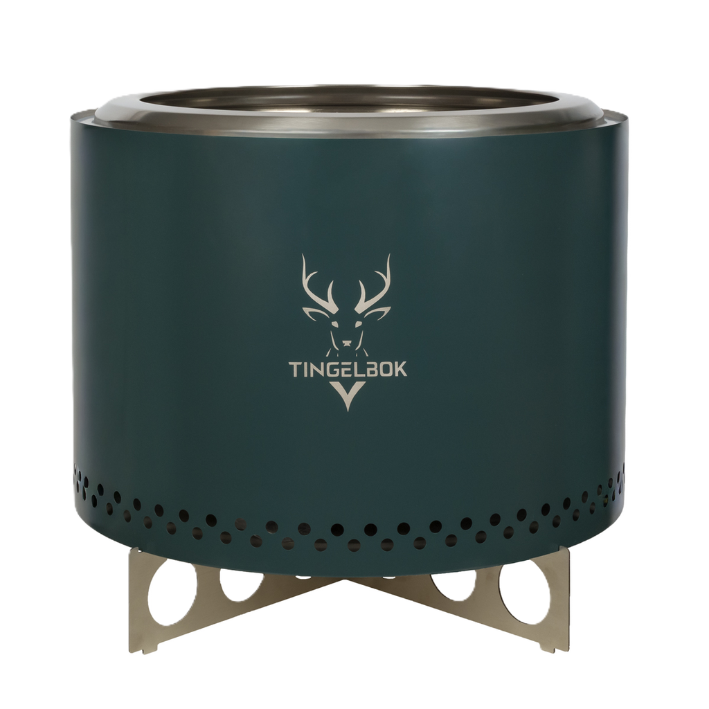 Rookloze vuurkorf 50cm – grote smokeless fire pit buiten – Tingelbok® Vortex
