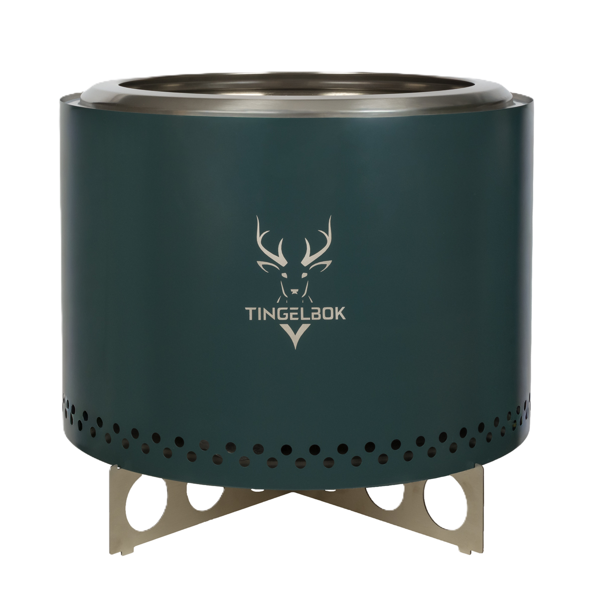 Rookloze vuurkorf 50cm – grote smokeless fire pit buiten – Tingelbok® Vortex